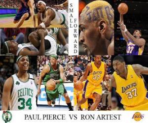 yapboz NBA Finalleri 2009-10, Küçük İlet, Paul Pierce (Celtics) Artest) (Lakers Ron vs